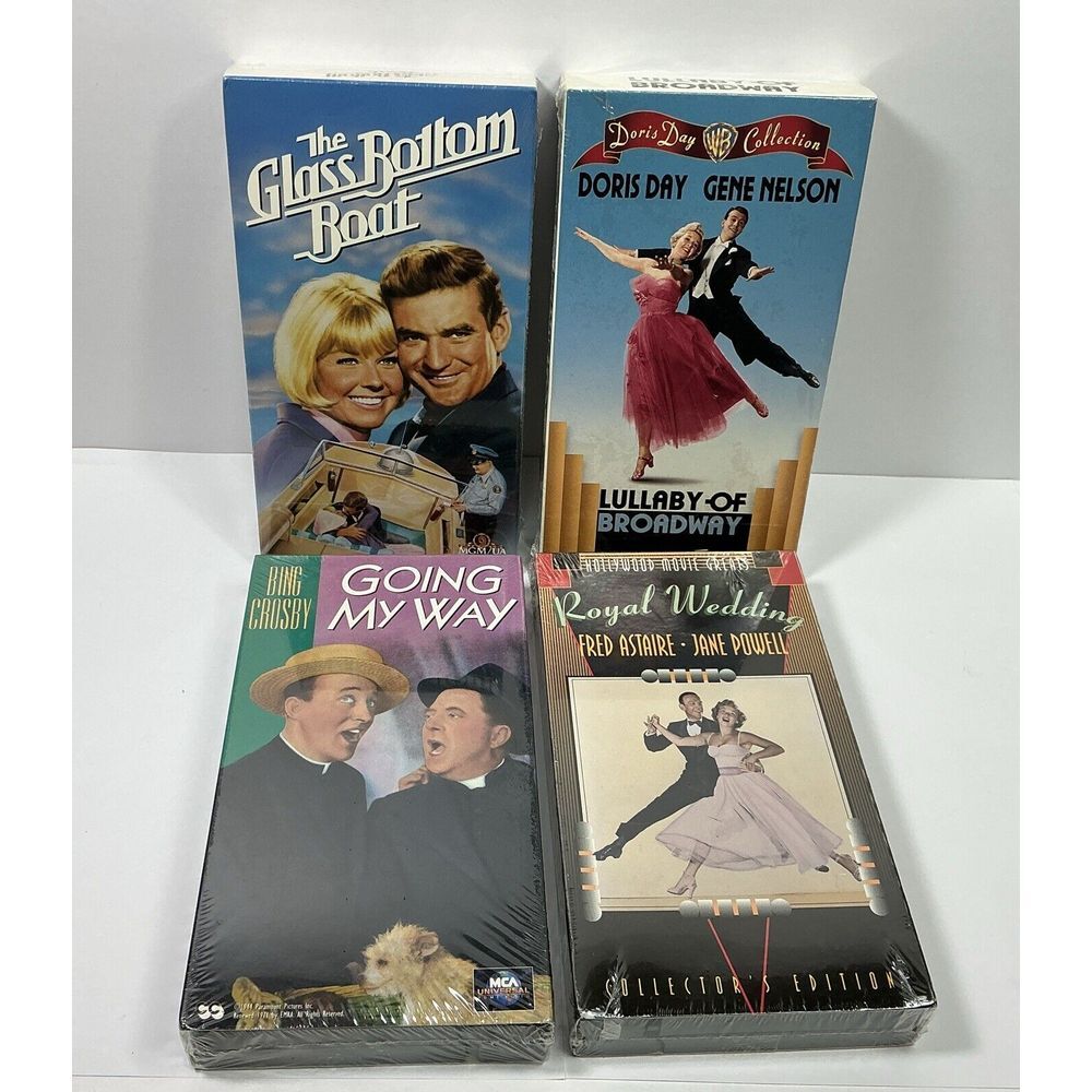 Vtg VHS Comedy Mix Lot Doris Day Bing Crosby Rod‎ Taylor Fred Astaire New Sealed